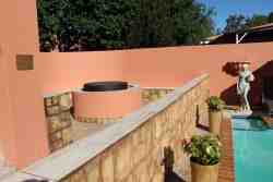 Boma area with swimming pool