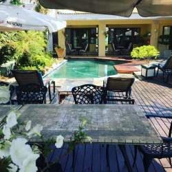 Pool deck area