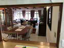 Guest house open plan lounge/dining tv room area
