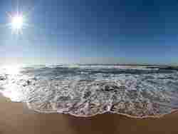 Stroll along the beach or take a dip in the warm Indian Ocean