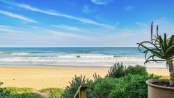 Beachfront location