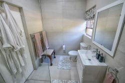 Modern bathroom with walk in shower