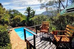 Swimming pool and mountain views