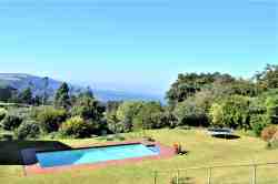 Gateside - view of the garden & pool