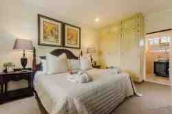 White Egret bedroom and bathroom
