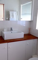 basin with large vanity