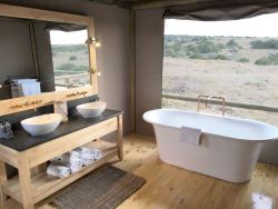 Luxury Family Safari Tent Bathroom