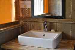Bathroom in the tent