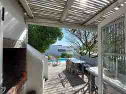 Hocus Pocus braai located on the enclosed wooden deck with private pool