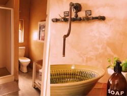 Hocus Pocus main bedroom in loft with own bathroom with shower.
