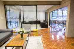 Apartment conference room and lounge area