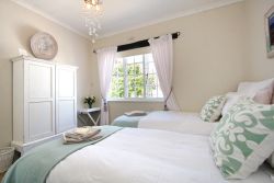 Our beach room has twin beds extra length