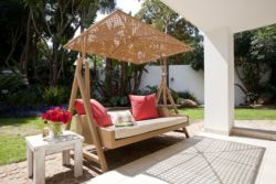 Outdoor Patio Swinging Sun Lounger