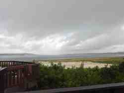 View of the Lagoon from the deck of Chalet 1