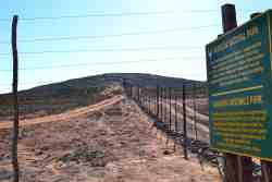 The National Namaqua Parks Beggining Fence starts at the end of our Farm.