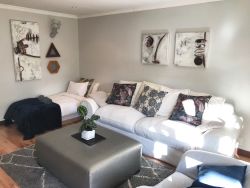 Open plan lounge in self catering Cottage 