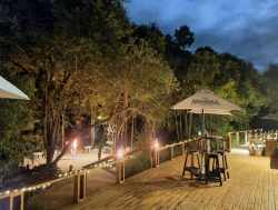 Deck at night