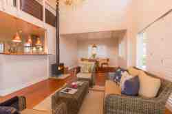 Open-plan lounge, dining room and kitchen