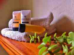 Complimentary bathroom accessories in all our rooms.