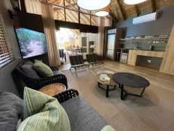 Inside lounge with boma area in background