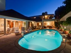Solar-Heated pool at Dusk