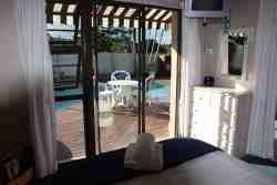 View of pool from Pool Room