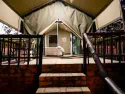 Front view of Luxury Tent.