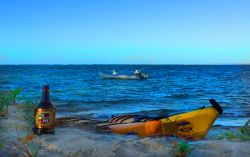 Sundowner time, overlooking Macachula