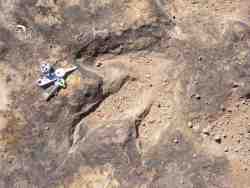 Dinosaur footprints on Mafube