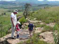 dinosaur ledge showing footprints