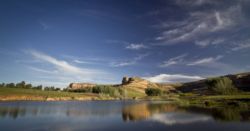 The dam at Mafube Mountain Retreat