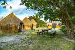 Inhaca Island Mozambique accomidation rustic setting stunning susets bush bungalows Manico Camp