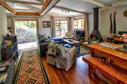 The Chalet open-plan living