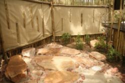 Shower at Mara's camp