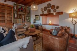 Lounge with fireplace