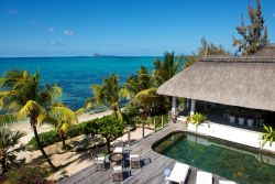 Patio overlooking the Indian Ocean