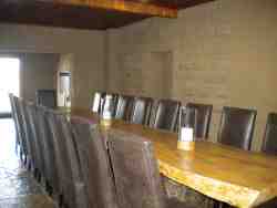 Communal indoor braai area
