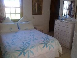 En Suite double bedded room with single bed.
