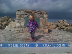 Where the oceans meet!The southern most tip of Africa. 3 kms from Mooinooientjie, Struisbaai.