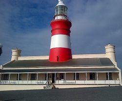 One of the most beautiful  + oldest lighthouses, Cape Agulhas, southern most tip of South Africa.