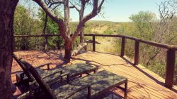 Bush villa deck