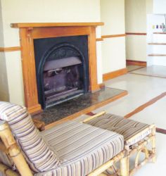 Fireplace in living room