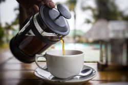 Coffee on the deck