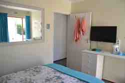 Cozy Cove bedroom sleeps 2 or 4. Light self-catering