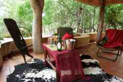 Patio at the chalets