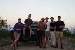 Sundowners after a spectacular day.