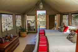 Luxury tented accommodation 