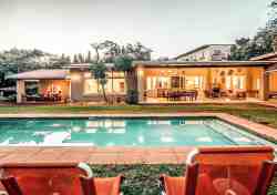 Swimming pool and garden