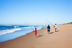 Fishing on Beach