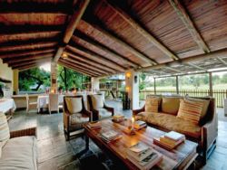 Outside dining area